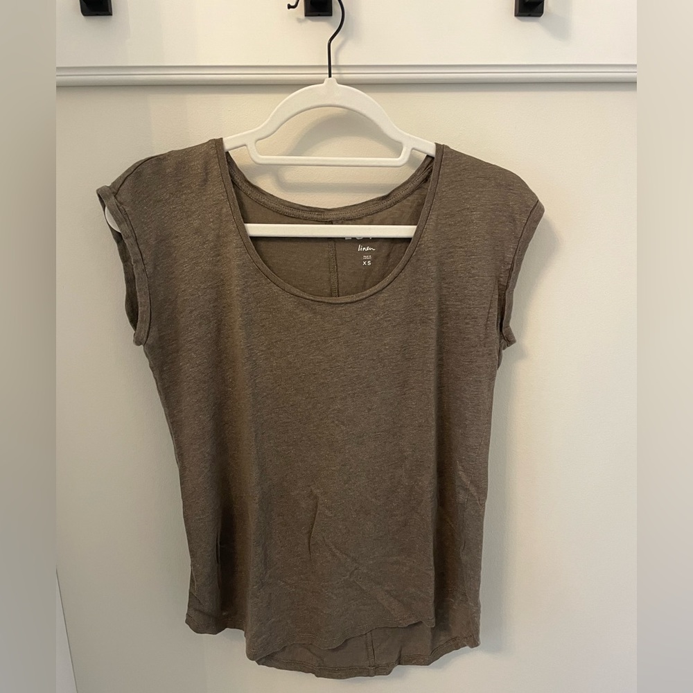 Loft linen sleeveless top
